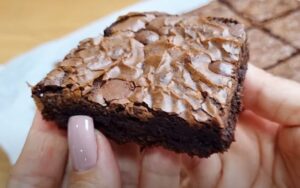 receita de brownie com casquinha crocante