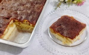 bolo de maçã com canela