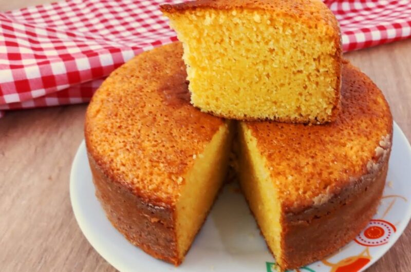 Receita de Bolo de Fubá com Laranja