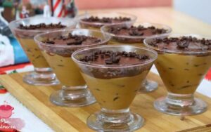 pavê de café com doce de leite