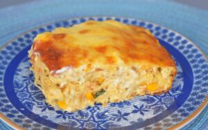 torta de tapioca e frango sem glúten