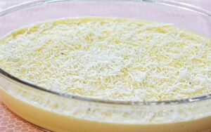 mousse de abacaxi com coco