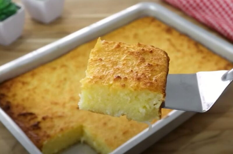 Receita de Bolo de Mandioca com Leite Condensado