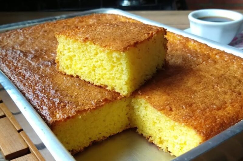Receita de Bolo Algodão de Laranja